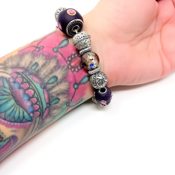 Mixed Media Stretch Bracelet - Picture 3 of 3